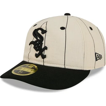 Mütsid lame beež reguleeritav 59FIFTY Retro Crown Linen Chicago White Sox MLB New Era