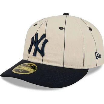 Mütsid kumer beež liibuv 59FIFTY Retro Crown Linen New York Yankees MLB New Era