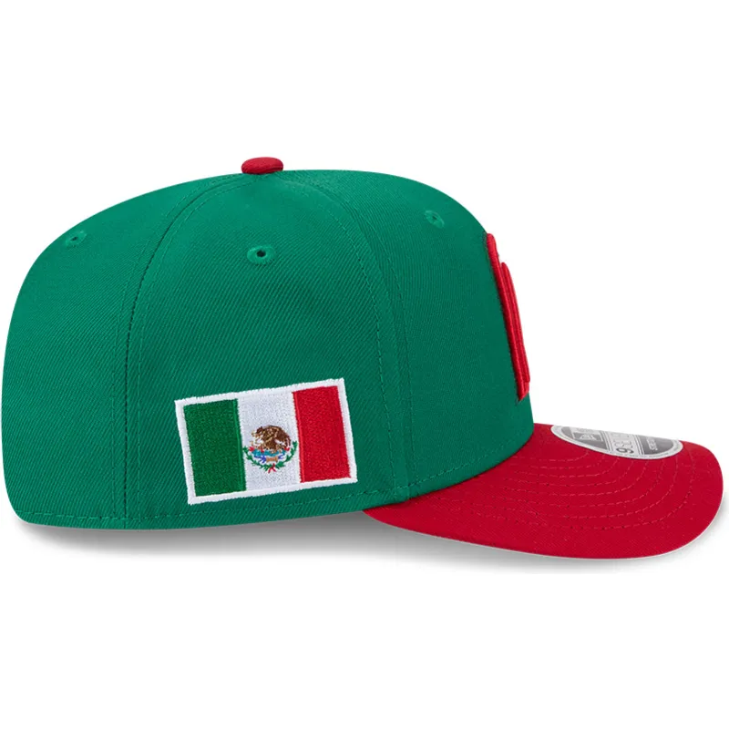 mutsid-kumer-roheline-snapback-9seventy-stretch-snap-mexico-2026-world-baseball-classic-world-baseball-classic-new-era