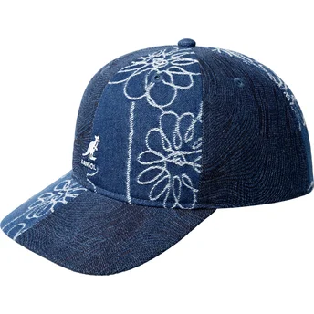 Mütsid kumer meresinine reguleeritav rihm Denim Mashup Medium Blue Floral Kangol