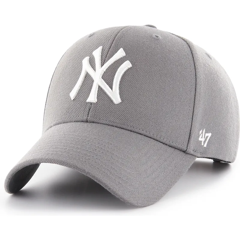 47-brand-curved-brim-mvp-new-york-yankees-mlb-dark-grey-snapback-cap