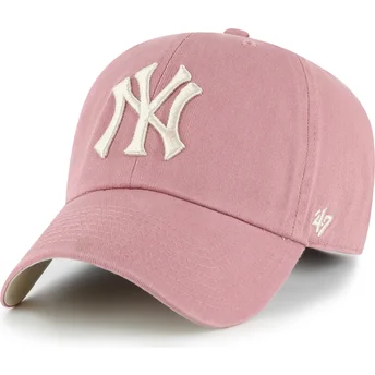 Cap kumer pink adjustable strap Clean Up Ballpark New York Yankees MLB 47 Brand