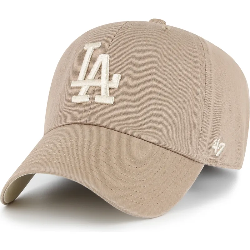cap-kumer-brown-adjustable-strap-clean-up-ballpark-portabella-los-angeles-dodgers-mlb-47-brand