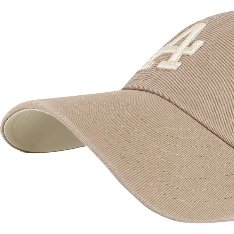 cap-kumer-brown-adjustable-strap-clean-up-ballpark-portabella-los-angeles-dodgers-mlb-47-brand