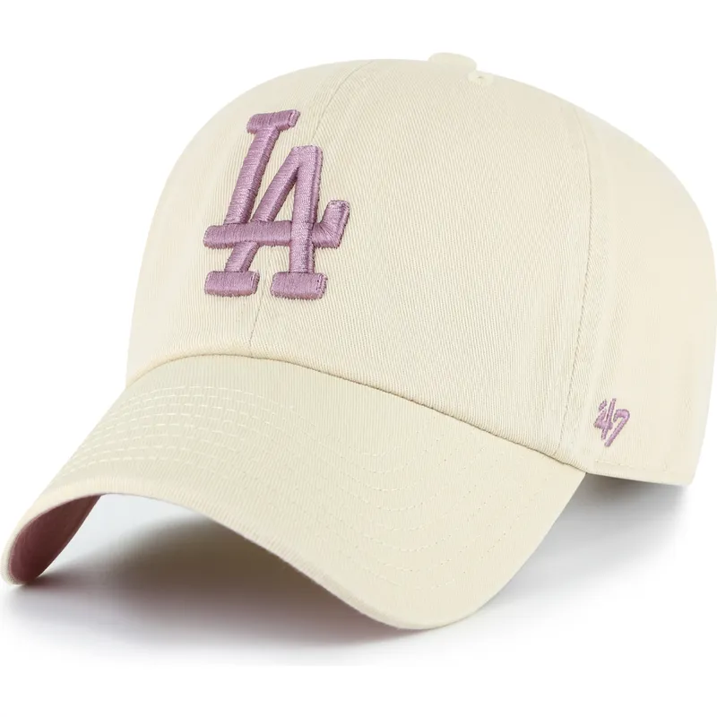 cap-kumer-beige-adjustable-strap-clean-up-ballpark-los-angeles-dodgers-mlb-47-brand cap-kumer-beige-adjustable-strap-clean-up-ballpark-los-angeles-dodgers-mlb-47-brand