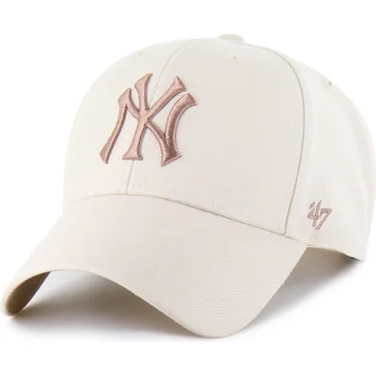 Cap kumer beige snapback marrón MVP Ballpark New York Yankees MLB 47 Brand