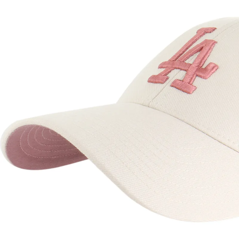 cap-kumer-beige-snapback-rosa-mvp-ballpark-los-angeles-dodgers-mlb-47-brand