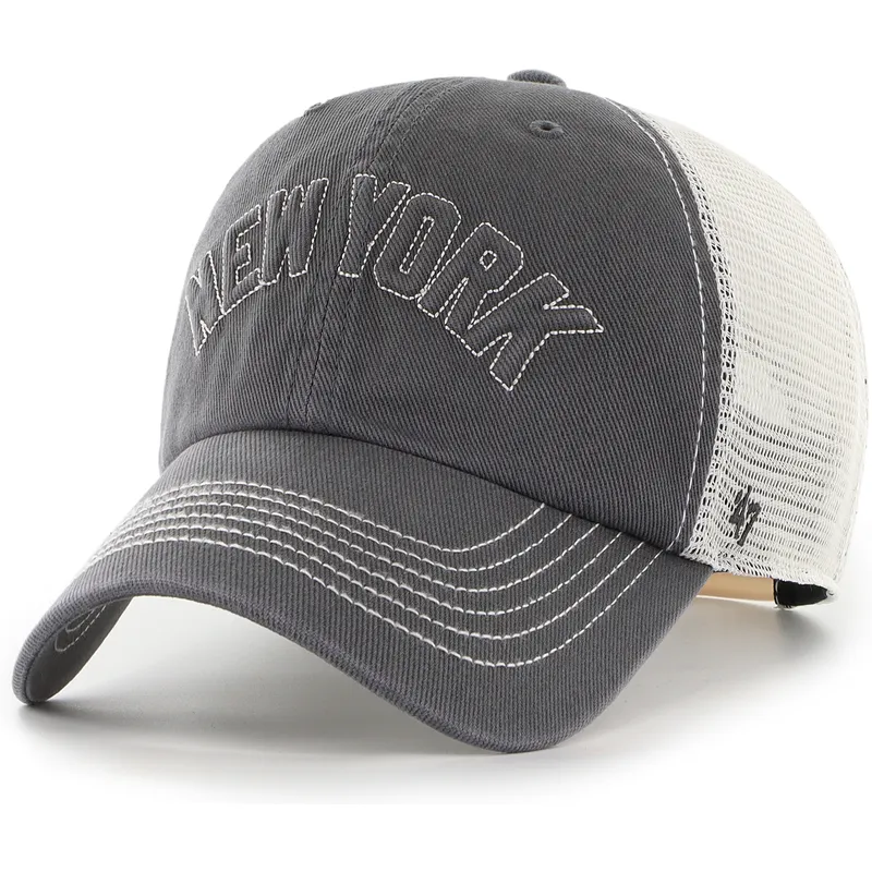 cap-kumer-black-snapback-clean-up-trailer-script-mesh-new-york-yankees-mlb-47-brand