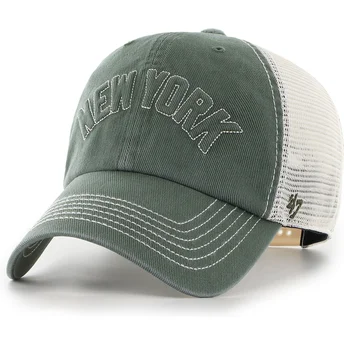 Cap kumer green snapback Clean Up Trailer Script Mesh New York Yankees MLB 47 Brand
