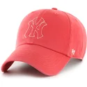 cap-kumer-red-adjustable-strap-clean-up-trailer-new-york-yankees-mlb-47-brand