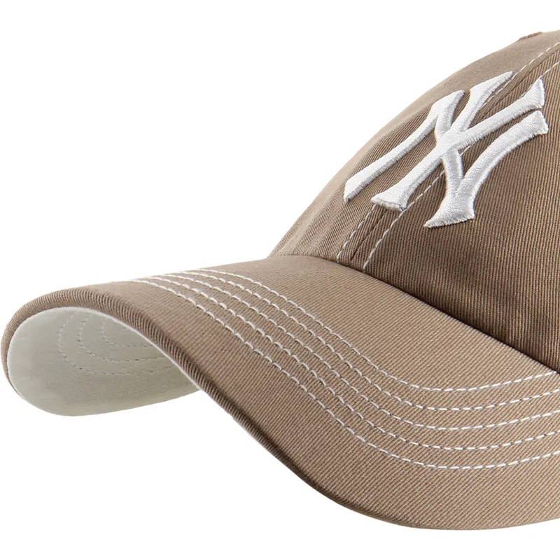 mutsid-kumer-pruun-reguleeritav-clean-up-contrast-stitch-new-york-yankees-mlb-47-brand