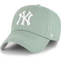 cap-kumer-green-adjustable-strap-clean-up-contrast-stitch-new-york-yankees-mlb-47-brand