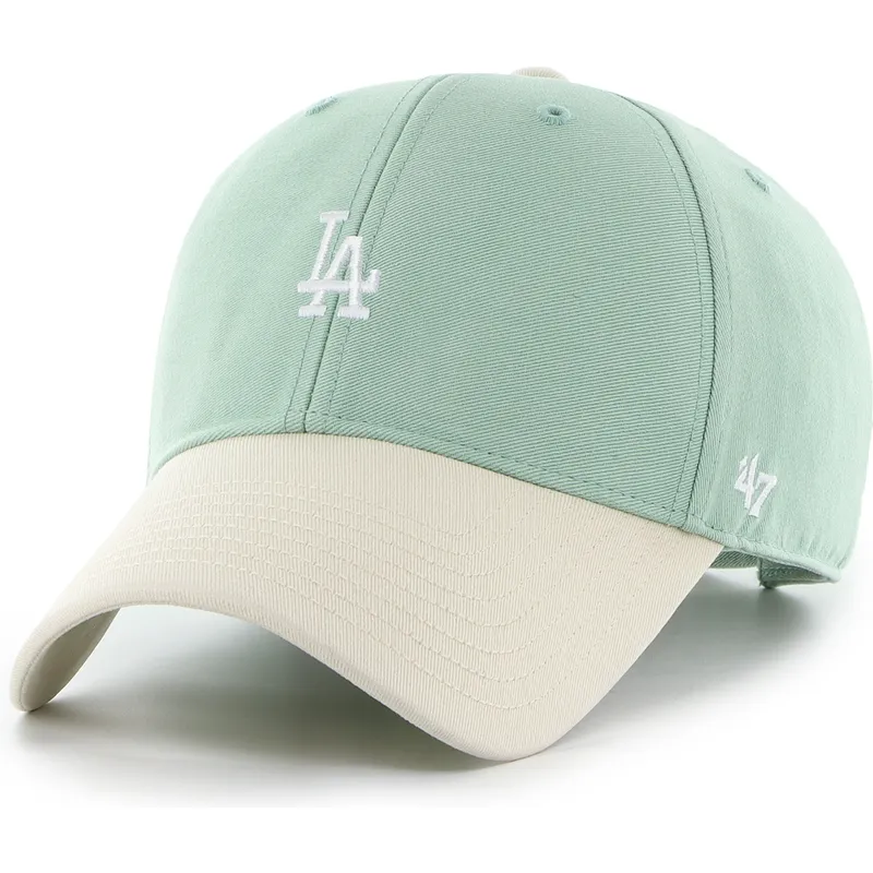cap-kumer-green-adjustable-strap-mvp-base-runner-two-tone-legend-los-angeles-dodgers-mlb-47-brand