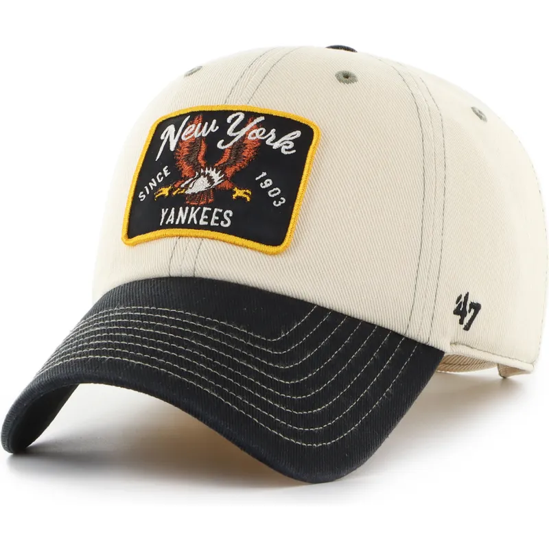 cap-kumer-beige-adjustable-strap-clean-up-keepsake-new-york-yankees-mlb-47-brand