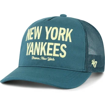 47 Brand Hitch Contemporary New York Yankees MLB Green Trucker Hat
