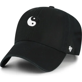 Mütsid kumer must reguleeritav Yin Yang Smiley Clean Up Base Runner Icon 47 Brand