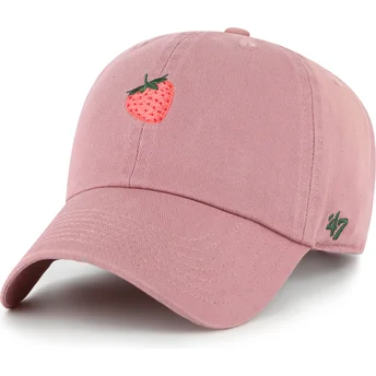 Mütsid kumer roosa reguleeritav rihm Strawberry Fruit Clean Up Base Runner Icon 47 Brand