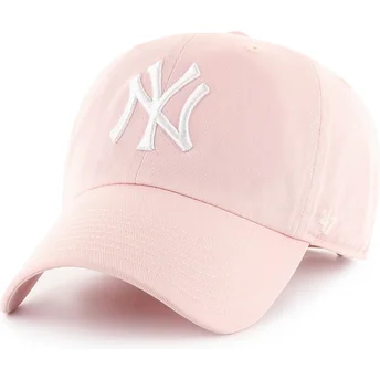 Mütsid kumer roosa reguleeritav Clean Up New York Yankees MLB 47 Brand
