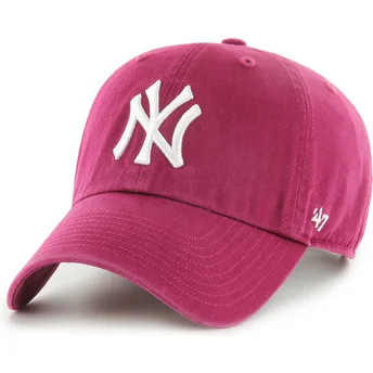 Mütsid kumer punane reguleeritav Clean Up Galaxy New York Yankees MLB 47 Brand