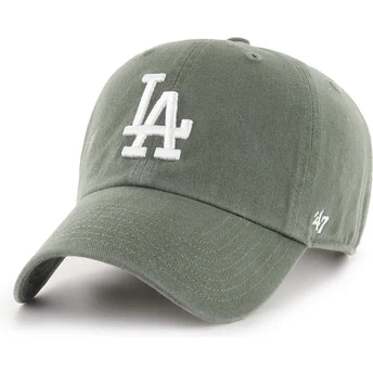 Mütsid kumer roheline reguleeritav Clean Up Los Angeles Dodgers MLB 47 Brand