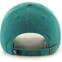 47-brand-curved-brim-clean-up-tailgate-teal-new-york-yankees-mlb-green-adjustable-cap