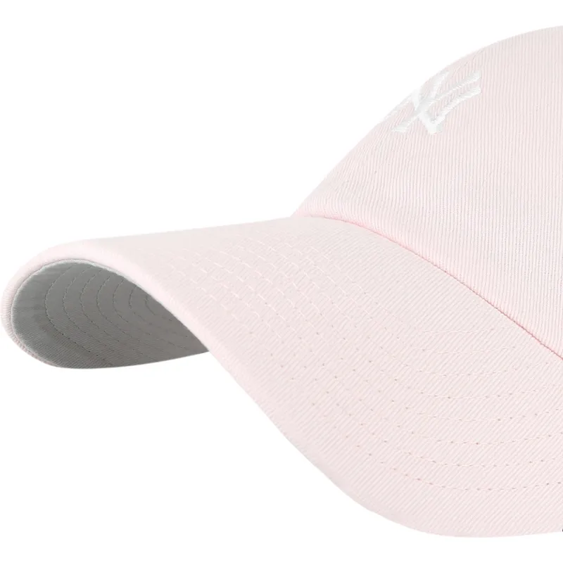 cap-kumer-pink-adjustable-strap-claro-clean-up-base-runner-new-york-yankees-mlb-47-brand