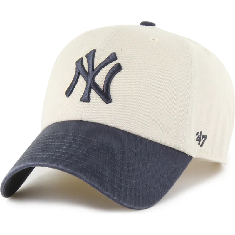 mutsid-kumer-beez-reguleeritav-clean-up-two-tone-no-loop-label-new-york-yankees-mlb-47-brand