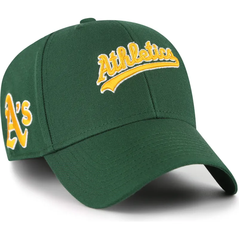 mutsid-kumer-roheline-reguleeritav-rihm-mvp-ballpark-script-shot-oakland-athletics-mlb-47-brand