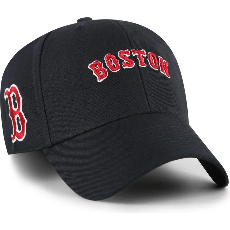 47-brand-curved-brim-mvp-ballpark-script-shot-boston-red-sox-mlb-navy-blue-adjustable-cap