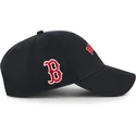 cap-kumer-navy-blue-adjustable-strap-mvp-ballpark-script-shot-boston-red-sox-mlb-47-brand