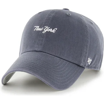 Cap kumer navy blue adjustable strap Clean Up Base Runner Script New York Yankees MLB 47 Brand