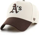 mutsid-kumer-beez-snapback-mvp-dt-sure-shot-two-tone-cotton-oakland-athletics-mlb-47-brand