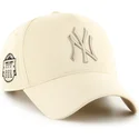 cap-kumer-beige-snapback-mvp-dt-sure-shot-two-tone-cotton-new-york-yankees-mlb-47-brand