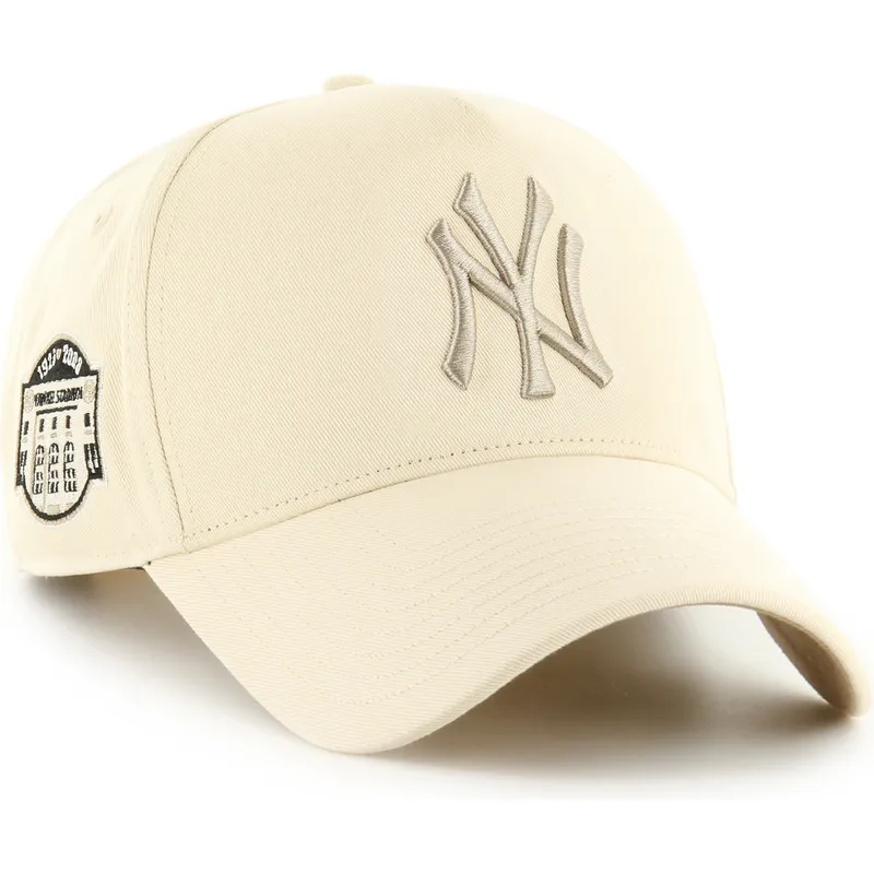 cap-kumer-beige-snapback-mvp-dt-sure-shot-two-tone-cotton-new-york-yankees-mlb-47-brand