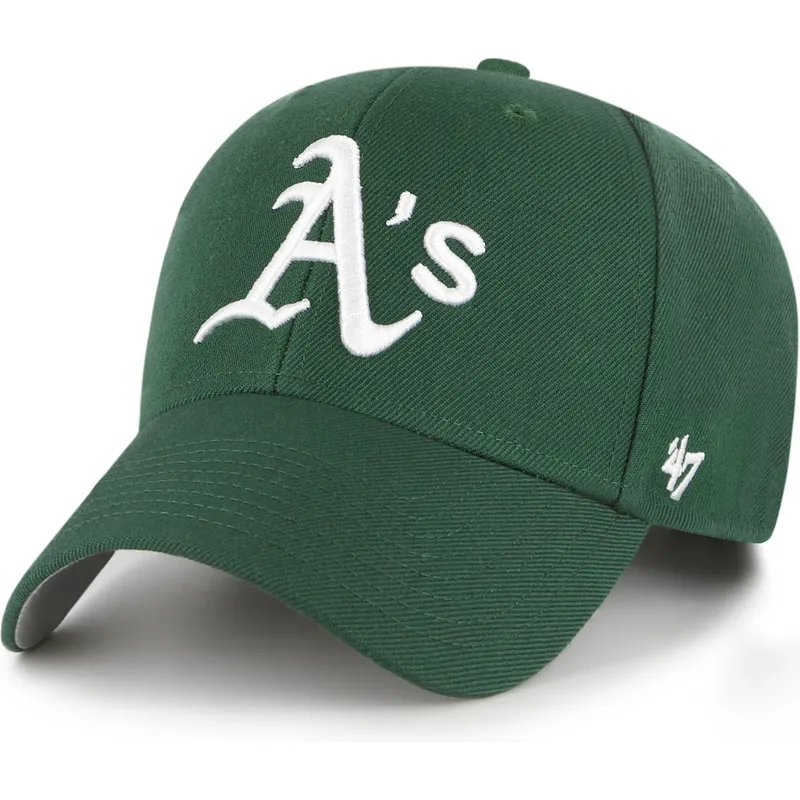 47-brand-curved-brim-mvp-oakland-athletics-mlb-green-adjustable-cap