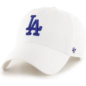 Mütsid kumer valge reguleeritav rihm Clean Up Los Angeles Dodgers MLB 47 Brand