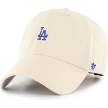 Cap kumer beige adjustable strap Clean Up Base Runner Los Angeles Dodgers MLB 47 Brand