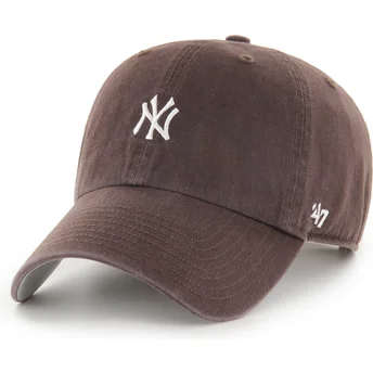 Mütsid kumer pruun reguleeritav Clean Up Base Runner Mini New York Yankees MLB 47 Brand