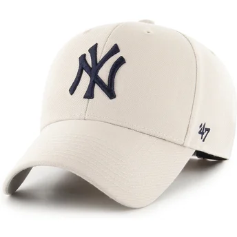 Cap kumer beige adjustable strap MVP New York Yankees MLB 47 Brand