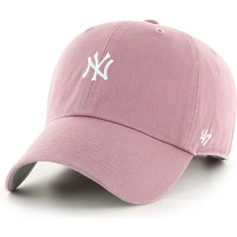 Mütsid kumer roosa reguleeritav rihm Clean Up Base Runner Mini New York Yankees MLB 47 Brand