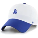 47-brand-curved-brim-clean-up-vista-mini-two-tone-los-angeles-dodgers-mlb-white-and-blue-adjustable-cap