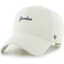 cap-kumer-beige-adjustable-strap-clean-up-mini-script-cord-new-york-yankees-mlb-47-brand