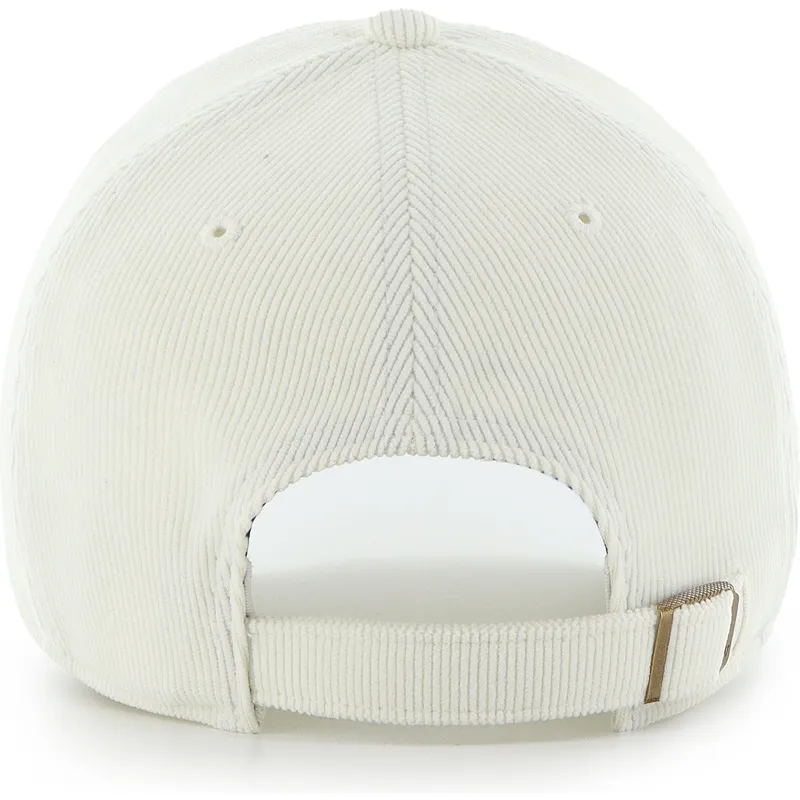 cap-kumer-beige-adjustable-strap-clean-up-mini-script-cord-new-york-yankees-mlb-47-brand
