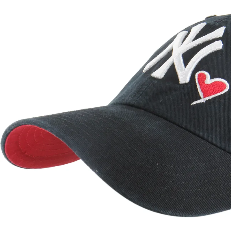 mutsid-kumer-must-reguleeritav-clean-up-heart-icon-new-york-yankees-mlb-47-brand