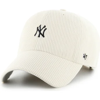 Cap kumer beige adjustable strap Clean Up Cord Base Runner New York Yankees MLB 47 Brand