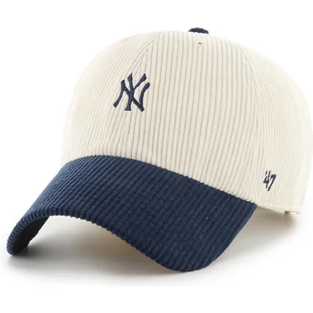 Mütsid kumer beež reguleeritav Clean Up Cord Base Runner Two Tone New York Yankees MLB 47 Brand