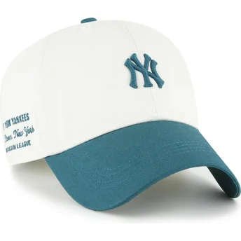 Cap kumer beige adjustable strap Clean Up Contemporary Two Tone New York Yankees MLB 47 Brand