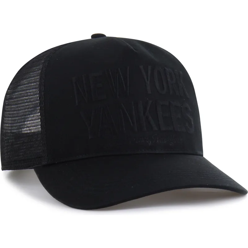 47-brand-black-logo-hitch-contemporary-new-york-yankees-mlb-black-trucker-hat