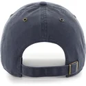 cap-kumer-navy-blue-adjustable-strap-clean-up-windham-suede-vintage-new-york-yankees-mlb-47-brand