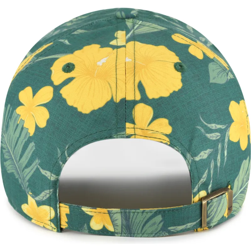 cap-kumer-green-adjustable-strap-clean-up-beach-side-oakland-athletics-mlb-47-brand